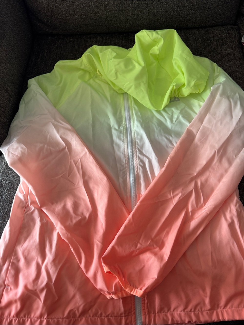 Kids neon hooded jacket